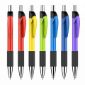 School Office Use Plastic Click Ball Pens Custom Logo Advertising Colorful ABS Plastic Ballpoint Pens